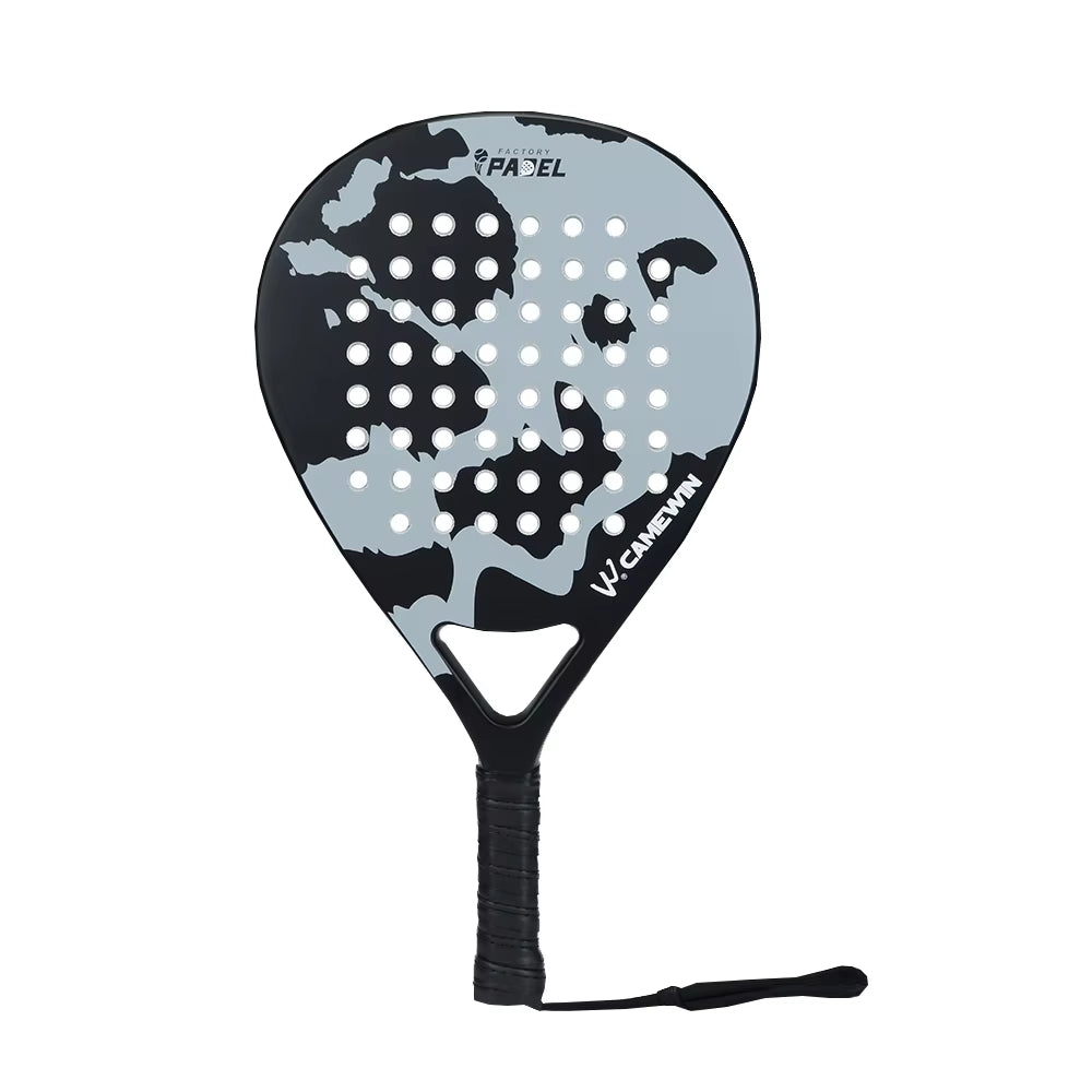 New Professional Carbon Fiber Padel Tennis Racket Soft Face Paddle Tennis Racquet with Bag Cover