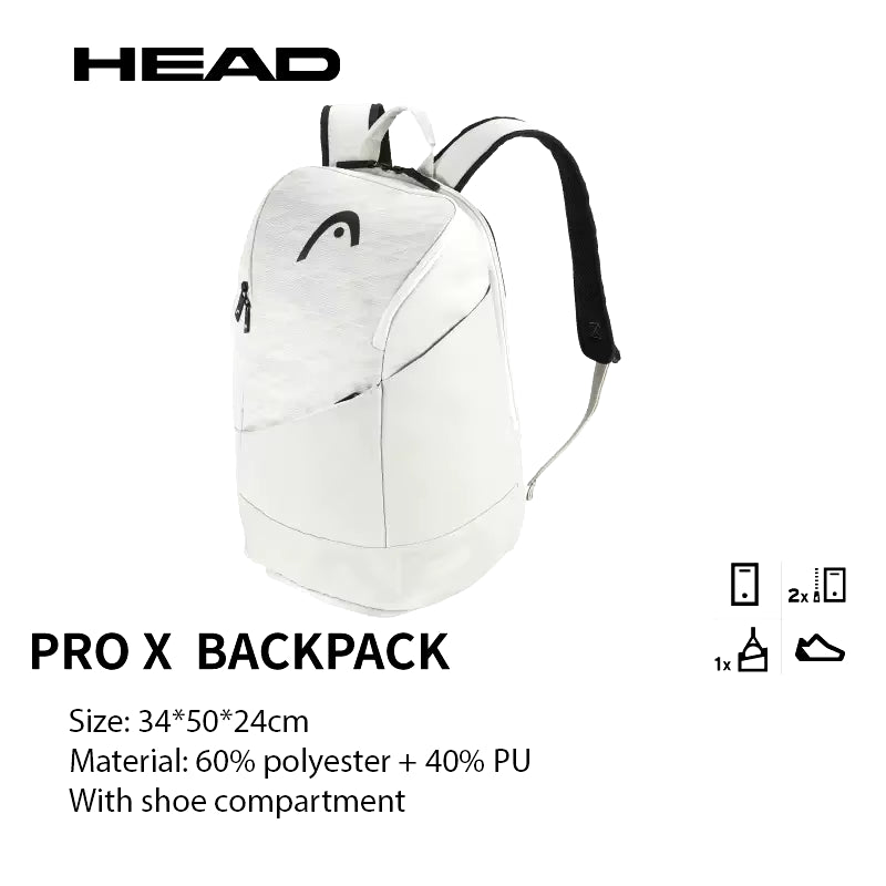 Genuine  Tennis Backpack Team Multi-Funtional Sports Badminton Racket Bag for 1-2 Pcs Padel with Shoes Bag