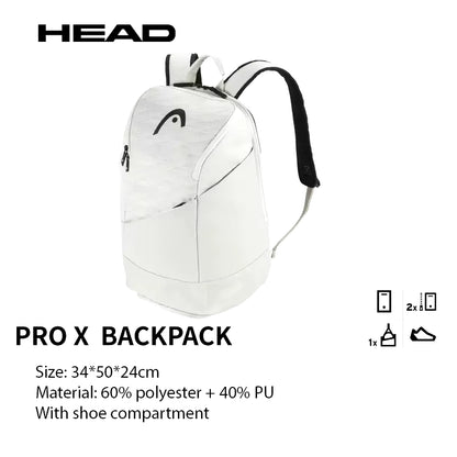 Genuine  Tennis Backpack Team Multi-Funtional Sports Badminton Racket Bag for 1-2 Pcs Padel with Shoes Bag